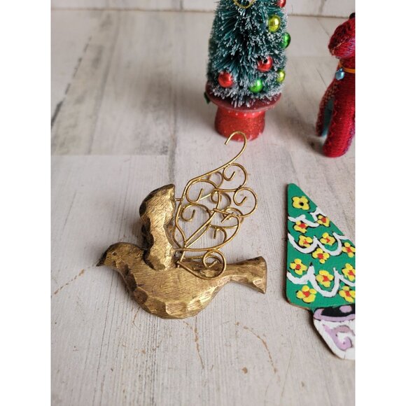 Variety tree reindeer bird goose ornament Xmas set - Picture 2 of 10